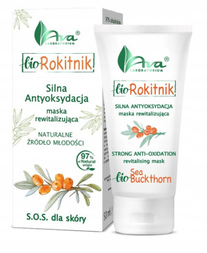 Ava bio Rokitnik maska rewitalizująca 50 ml Silna antyoksydacja