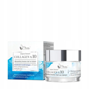 Ava Aqua boost collagen x10 Aksamitny Kremo żel na dzień 50 ml