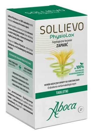 Aboca Sollievo Physiolax 27 tabletek fizjologiczne leczenie zaparć