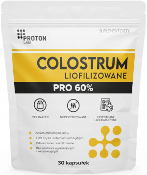 Proton Labs Colostrum PRO 60% Liofilizowane 30 kapsułek