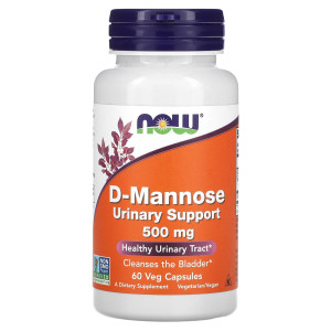 NOW Foods D-Mannose 500 mg 60 kapsułek