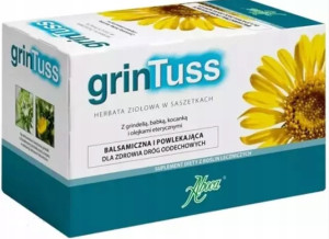 Aboca grinTuss Herbatka ziołowa 20 saszetek x 1,5 g dla zdrowia dróg oddechowych