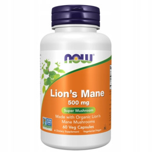NOW Foods Lion's Mane 500 mg 60 kapsułek