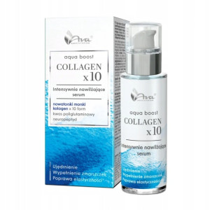 Ava Aqua boost collagen x10 serum intensywnie nawilżające 30 ml