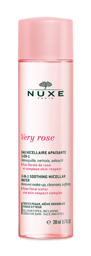 NUXE Very ROSE Łagodząca woda micelarna 3 w 1 - 200ml