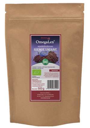 BIOOIL SIEMIĘ LNIANE Wysokolinolenowe - Omegalen BIO 500 g