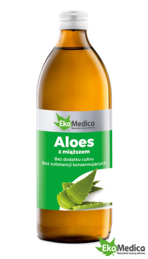 EkaMedica Aloes z miąższem 500ml - suplement diety