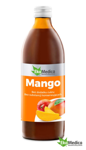 EkaMedica MANGO sok z mango 100% 500ml - suplement diety