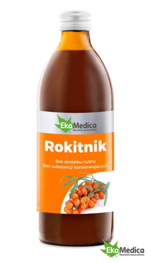 EkaMedica ROKITNIK sok z rokitnika 100% 500ml - suplement diety