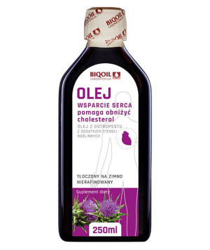 BIOOIL Olej z ostropestu z dodatkiem steroli roślinnych 250 ml