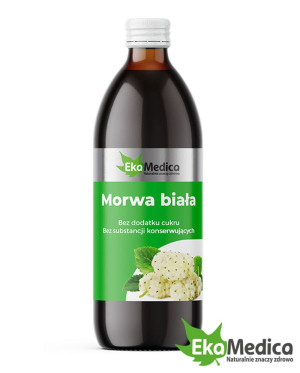 EkaMedica MORWA BIAŁA 500ml - suplement diety bez dodatku cukru, bez substancji konserwujących
