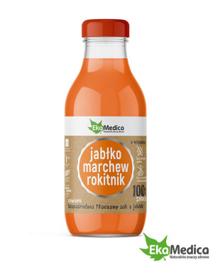 EkaMedica JABŁKO, MARCHEW, ROKITNIK - sok - 300ml