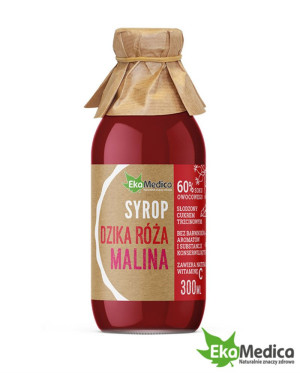 EkaMedica DZIKA RÓŻA, MALINA Syrop - 300ml