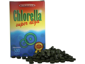 MERIDIAN Chlorella pyroneidosa 500 tabl. Alga słodkowodna SUPER ALGA 200 mg