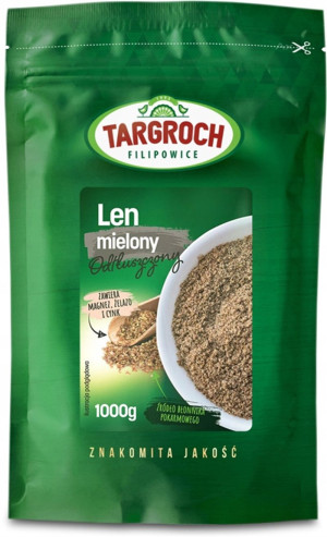 Targroch Len mielony odtłuszczony - siemię lniane 1000g