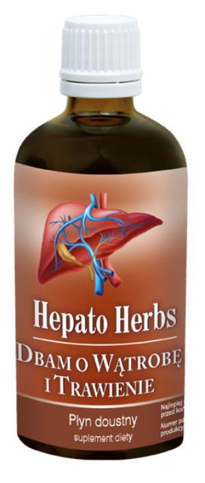 Inwent Herbs HEPATO Herbs - Dbam o wątrobę i trawienie - Płyn doustny - suplement diety - 100ml