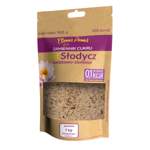 FitSłodycz Zamiennik cukru FLOWER POWER kwiatowo-ziołowy - DOYPACK - 100g
