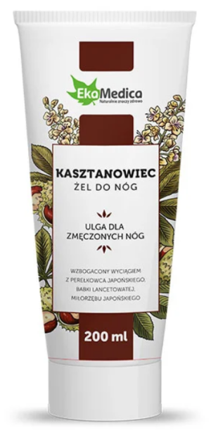EkaMedica Żel KASZTANOWIEC + PEREŁKOWIEC 200ml