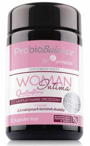 Aliness ProbioBalance Woman Intima 2,5 mld 30 kapsułek vege Quatreflora prebiotyk probiotyk dla kobiet (1)