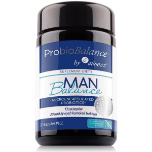 Aliness ProbioBalance Man Balance 20 mld 30 kapsułek vege prebiotyk probiotyk dla mężczyzn (1)