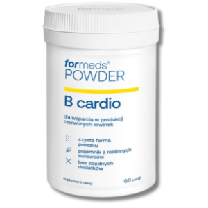ForMeds POWDER B CARDIO  Witamina B6 + Witamina B12 + Kwas foliowy suplement diety- proszek. 60 porcji (1)