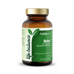 Pureo DETOX Kompozycja 9 ekstraktów roślinnych - 60 kapsułek roślinnych (1)