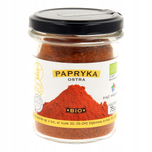 Pięć Przemian Papryka ostra mielona bezglutenowa BIO 75 g (1)