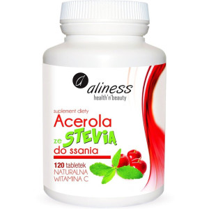 Aliness Acerola ze stevią do ssania 120 tabletek