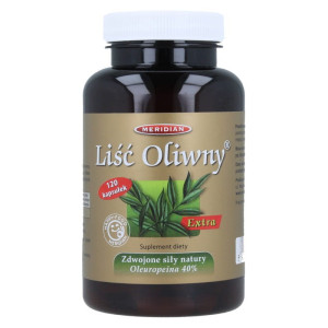 MERIDIAN LIŚĆ OLIWNY EXTRA Oleae Folium - 120 kapsułek