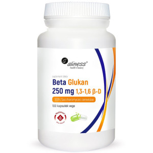 Aliness Beta Glukan 250 mg 100 kapsułek vege Yestimun® 1,3-1,6 ß-D