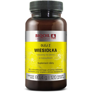 BIOOIL Olej Z WIESIOŁKA 670mg - suplement diety - 120 kapsułek
