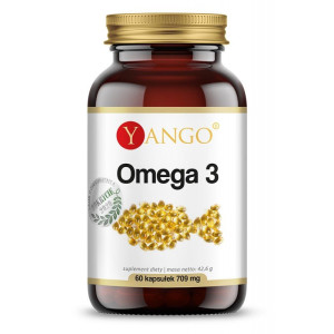 YANGO Omega 3 - Kwasy Omega - 500mg - suplement diety - 60 kapsułek