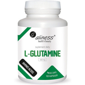 Aliness L-Glutamine 500 mg 100 kapsułek glutamina