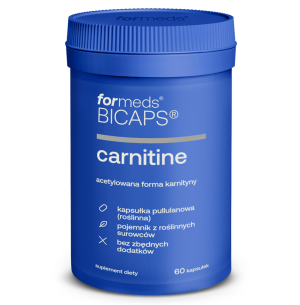 ForMeds BICAPS CARNITINE - Karnityna acetylowana - suplement diety - 60 kapsułek