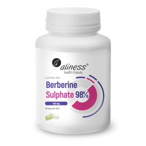 Aliness Berberine Sulphate 98% 400 mg 60 kapsułek vege berberyna