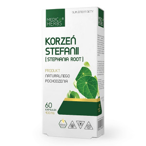 Medica Herbs KORZEŃ STEFANII / STEPHANIA suplement diety- 400mg - 60 kapsułek