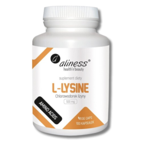 Aliness L-Lysine 500 mg 100 kapsułek vege L-lizyna chlorowodorek  lizyny (HCL)