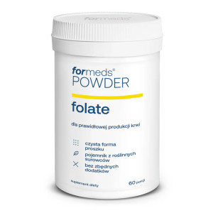 ForMeds POWDER Folate FOLIC ACID 400 KWAS FOLIOWY - 60 porcji, proszek - suplement diety