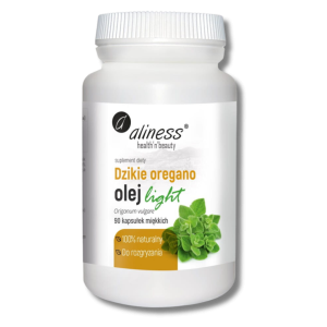 Aliness Oregano Dzikie Olej Light 100% 90 kapsułek do rozgryzania