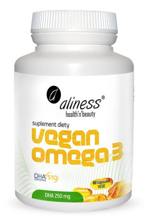 Aliness Omega 3 Vegan DHA 250 mg 60 kapsułek