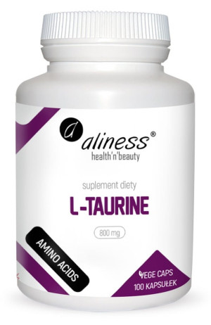 Aliness L-Taurine 800 mg 100 kapsułek tauryna