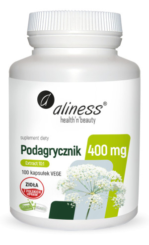 Aliness Podagrycznik 400 mg 100 kapsułek vege ekstrakt 10:1