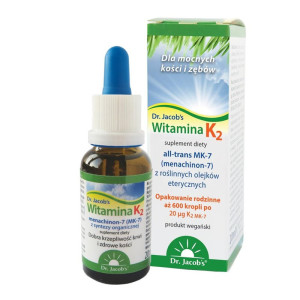 Dr. Jacobs Witamina K2 20ml produkt wegański - suplement diety