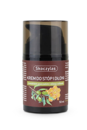 Skoczylas Krem do stóp i dłoni 50 ml z woskiem pszczelim i oliwą z oliwek
