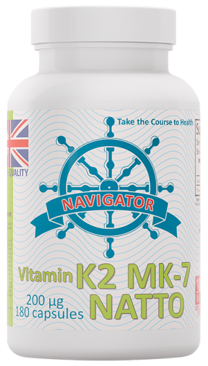 Navigator WITAMINA K2 200mcg - suplement diety - 180 kapsułek