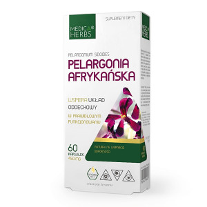 Medica Herbs Pelargonia afrykańska 450mg 60 kaps