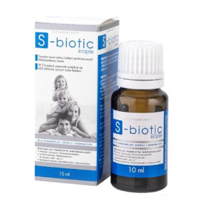 S-LAB S-BIOTIC probiotyk dla niemowląt dzieci i dorosłych B. Breve KROPLE 10ml