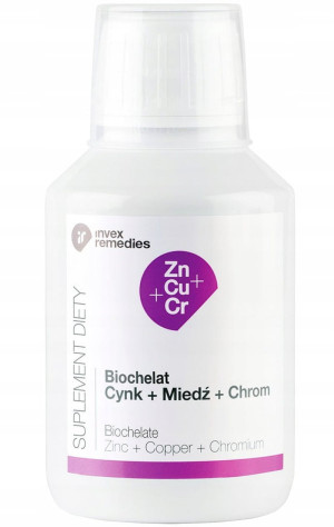 Invex Remedies BIOCHELAT Cynk + Miedź + Chrom Zn + Cu + Cr 150ml
