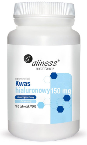 Aliness Kwas Hialuronowy 150 mg 100 tabletek vege niskocząsteczkowy