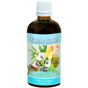 Inwent Herbs GASTRO Herbs ZGAGA Refluks NIESTRAWNOŚĆ - Płyn doustny - suplement diety - 100ml